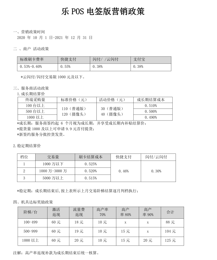 乐刷招商代理政策解读（乐POS代理政策）(图1)